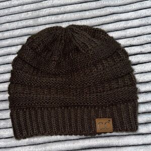 C.C Brown Knit Winter Hat